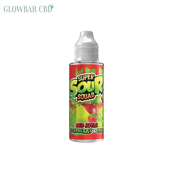 Super Sour Squad 100ml E-liquid 0mg (50VG/50PG) - Red Apple