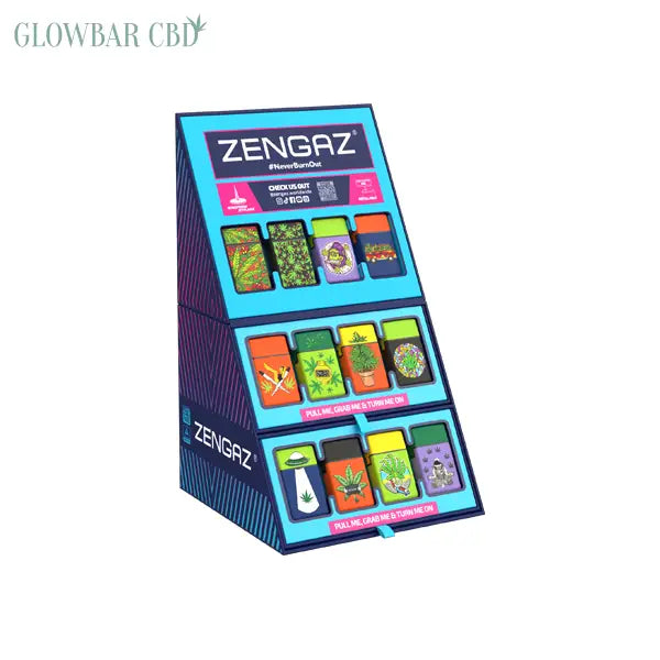 Zengaz Cube ZL-30 (97333UK-S3) Jet Lighters CDU Bundle + 48