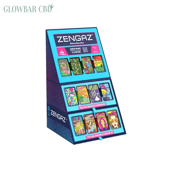 Zengaz Cube ZL-30 (97333UK-S4) Jet Lighters CDU Bundle + 48