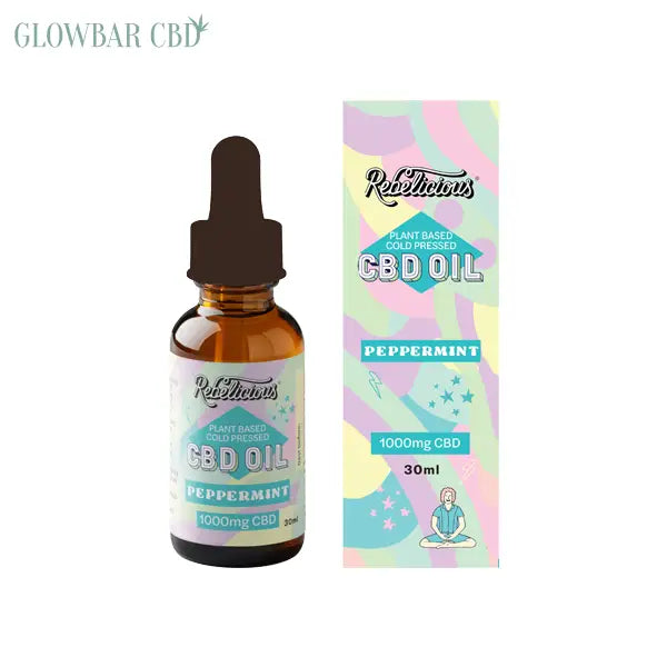 Rebelicious 1000mg Peppermint Plant Based Cold Pressed CBD