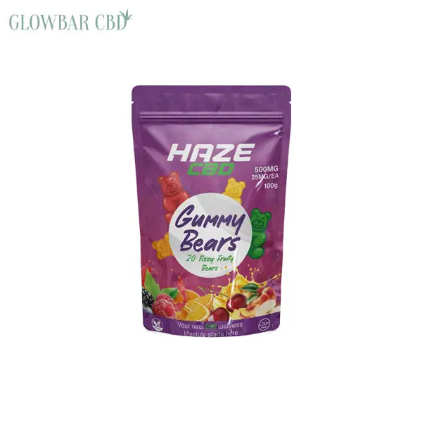 Haze CBD 500mg Gummy Bears - 20 Pieces - CBD Products
