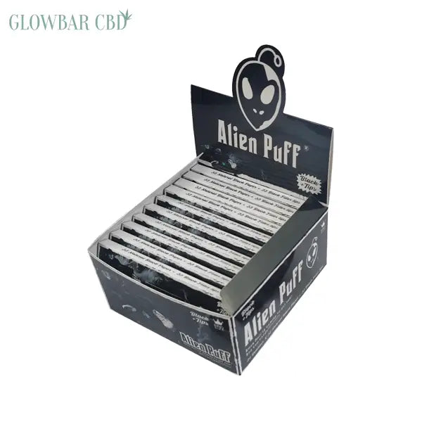 33 Alien Puff King Size Black Rolling Papers With Tips