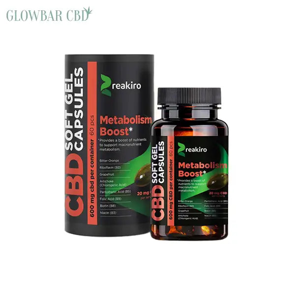 Reakiro CBD Metabolism Boost Soft Gel Capsules 600mg - 60