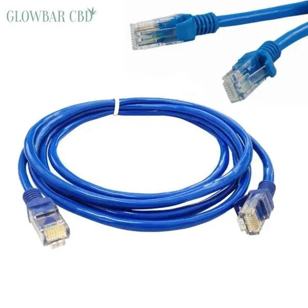 CAT 5E  Ethernet RJ45 Blue Cable - 15m - Nootropics &amp;