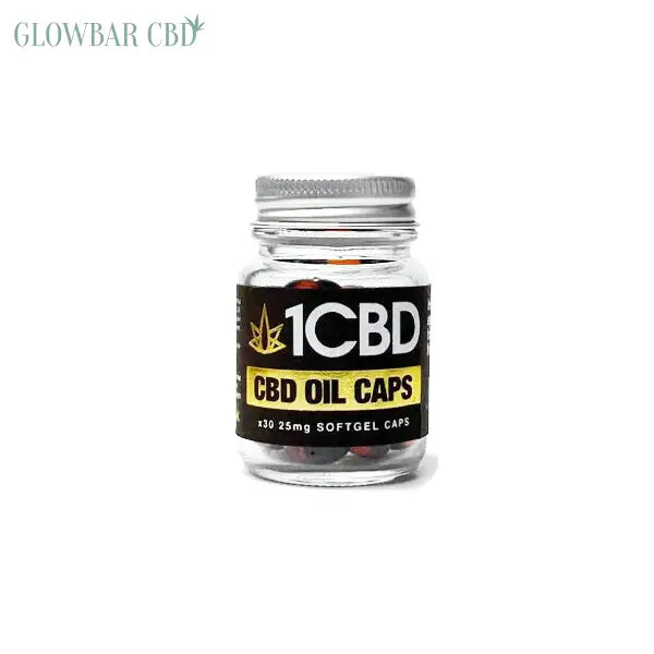 1CBD Soft Gel Capsules 25mg CBD 30 Capsules - CBD Products
