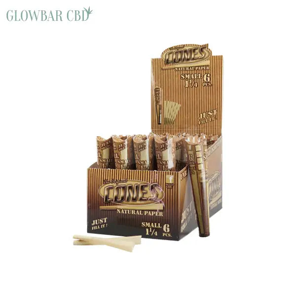 6 x 32 Mountain High 1¼ Pre-Rolled Cones Natural - Display