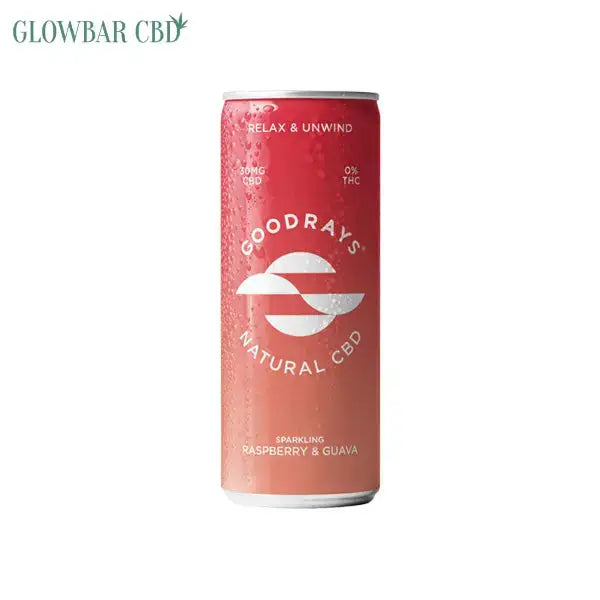 Goodrays 30mg CBD Raspberry & Guava Seltzer 250ml - Products