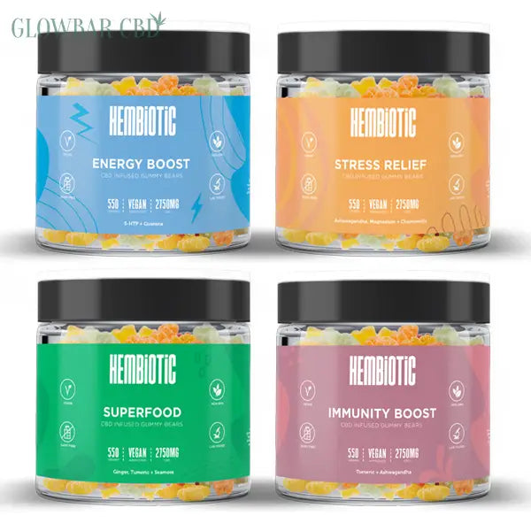 Hembiotic 2750mg Bulk CBD Gummy Bears - 550g Products