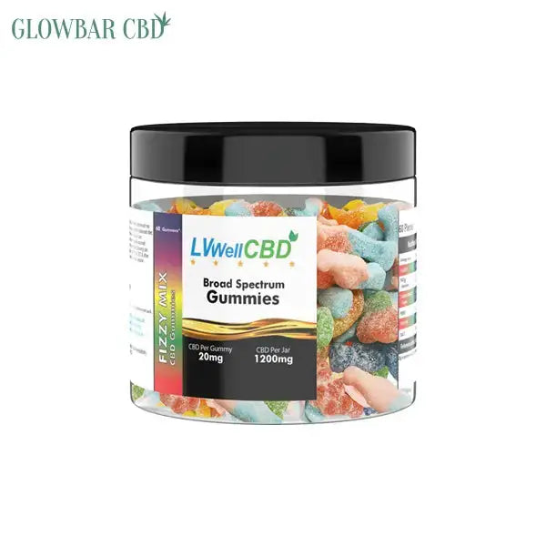 LVWell CBD 1200mg Fizzy Mix Gummies - 60 Pieces Products