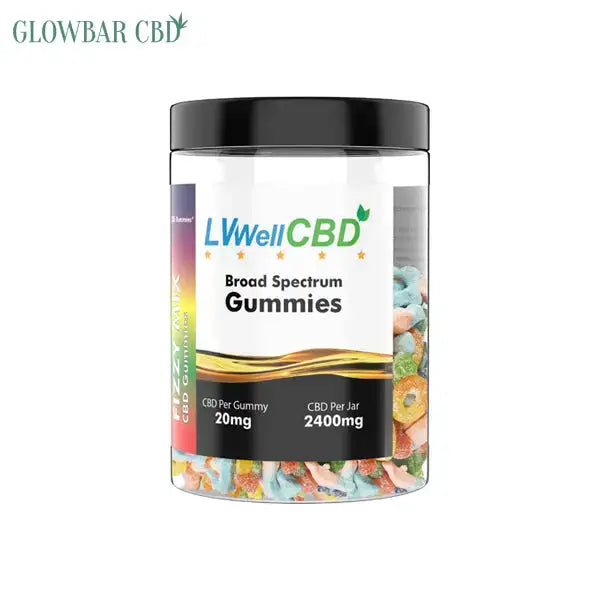 LVWell CBD 2400mg Fizzy Mix Gummies - 120 Pieces Products