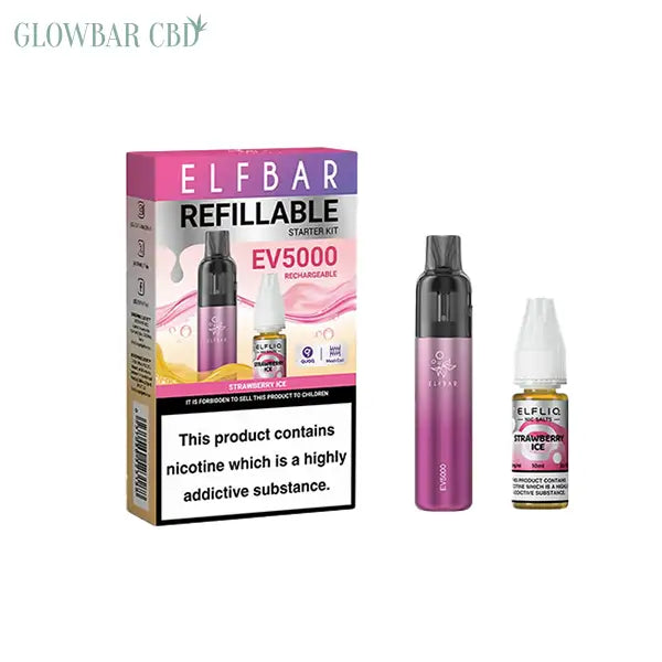 Elf Bar EV5000 Disposable Pod Kit + 20mg ElfLiq Salt