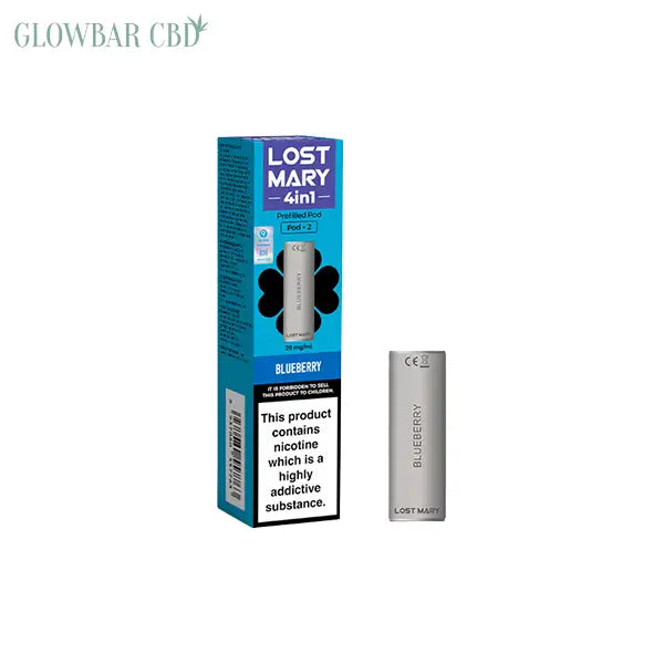 20mg Lost Mary 4in1 Prefilled Pods 1200 Puffs - Blueberry