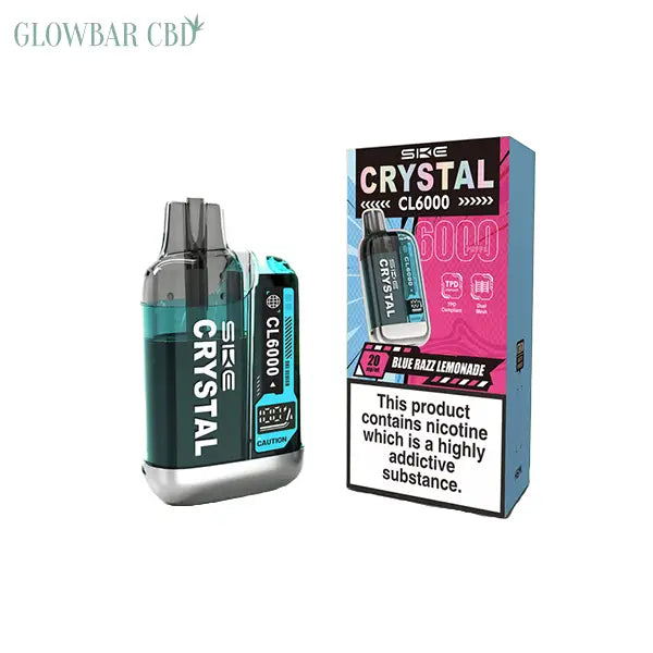 20mg SKE Crystal CL6000 Disposable Rechargeable Vape Kit