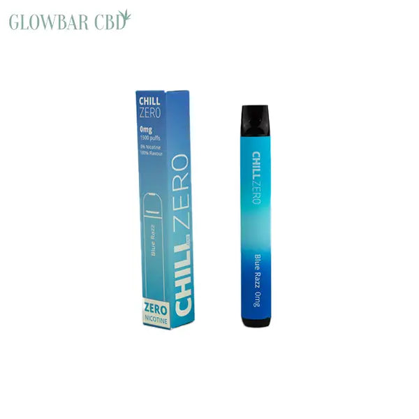 0mg Chill Zero Disposable Vape 1500 Puffs - Blue Razz