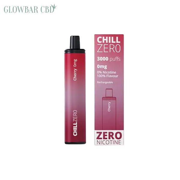 0mg Chill Zero Disposable Vape 3000 Puffs - Cherry - Vaping