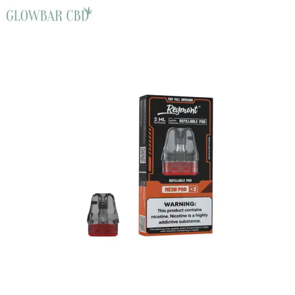 Reymont Replacement Pods 3 pack - 2ml - 0.6 Ohm - Vaping