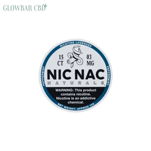 3mg Nic Nac Naturals Nicotine - 15 Lozenge Tablets