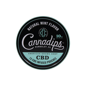 Cannadips 150mg CBD Snus Pouches - Natural Mint