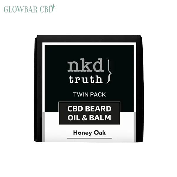 NKD 150mg CBD Twin Pack Honey Oak Beard Oil and balm - CBD