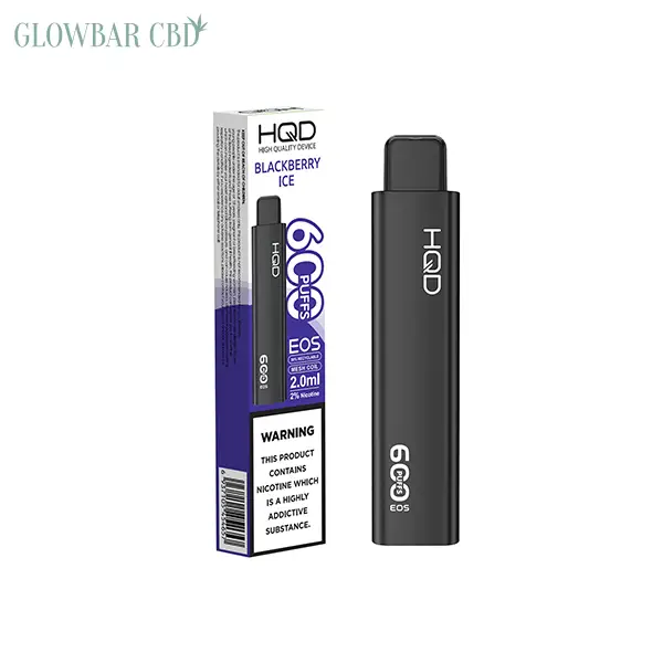 20mg HQD EOS Disposable Vape 600 Puffs - Blackberry Ice