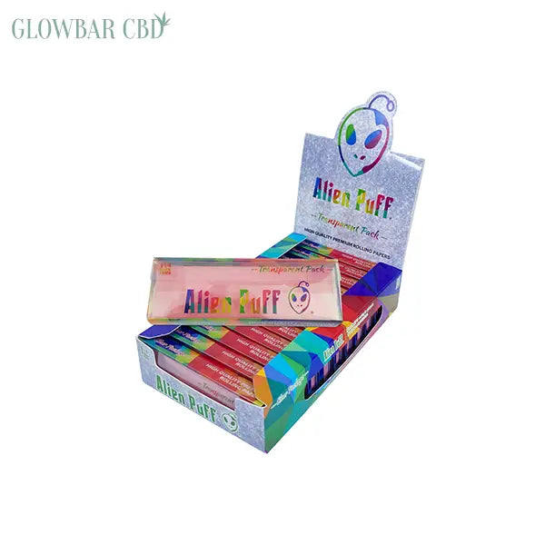 Alien Puff 1.25 Size Transparent Pack Pink Papers &amp; Filter