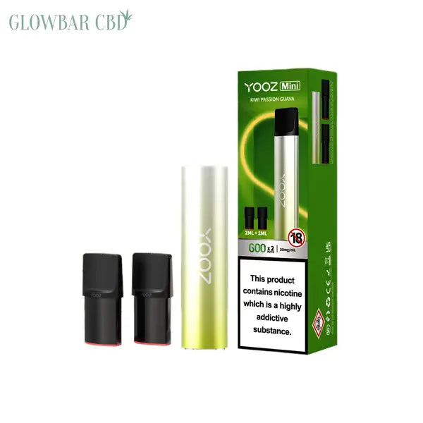 20mg Yooz Mini Rechargeable Device &amp; Vape Pods x2 600 Puffs