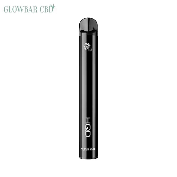 20mg HQD Super Pro Disposable Vape Device 600 Puffs - Black