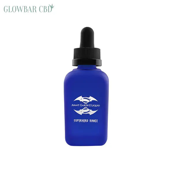 0mg Avant Garde E-liquid Superhero Range Range Glass