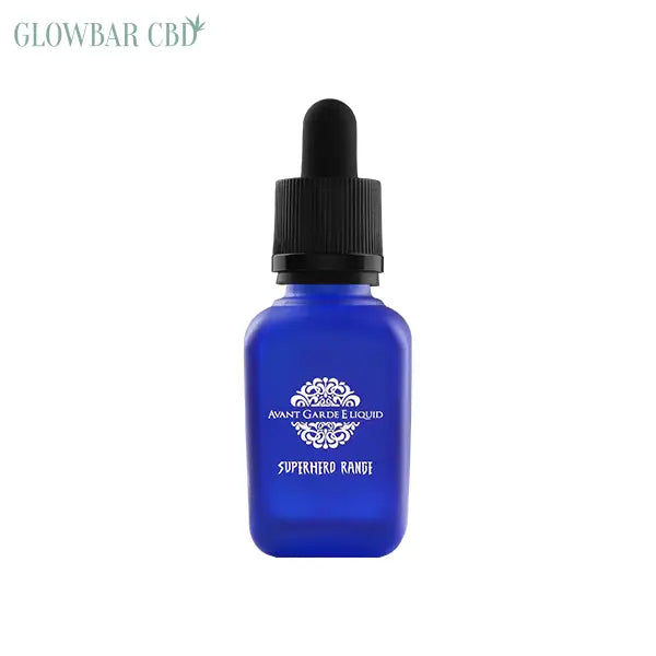 0mg Avant Garde E-liquid Superhero Range Range Glass