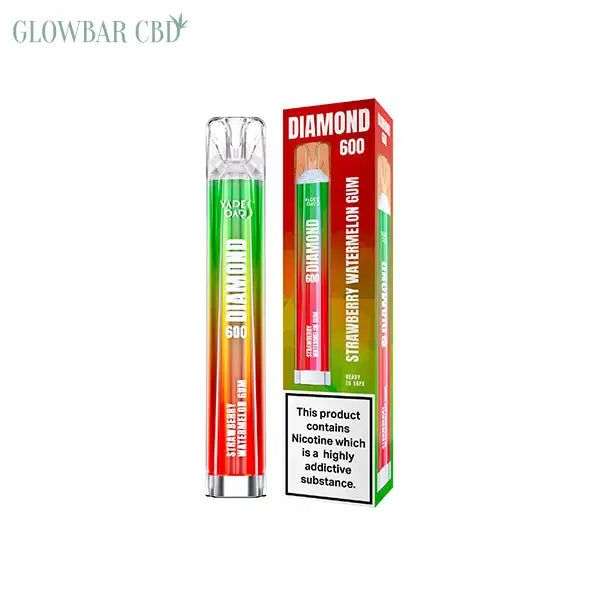 20mg Vapes Bars Diamond 600 Disposable Vape Device 600