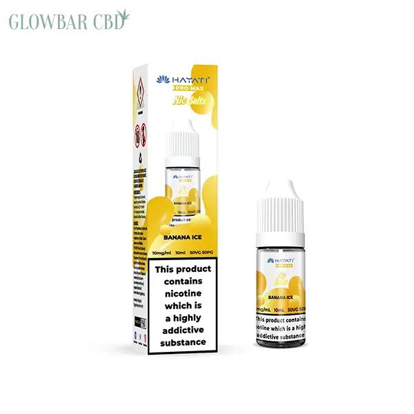 10mg Hayati Pro Max Nic Salts 10ml - Banana Ice - Vaping