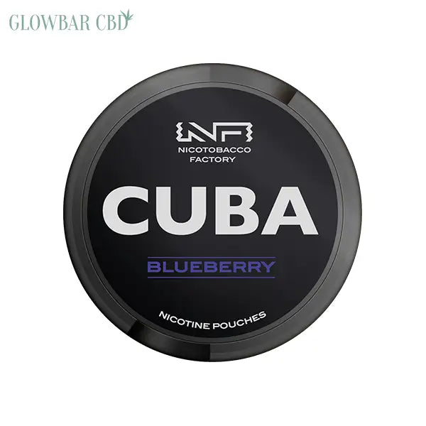 43mg CUBA Black Nicotine Pouches - 25 Pouches - Blueberry