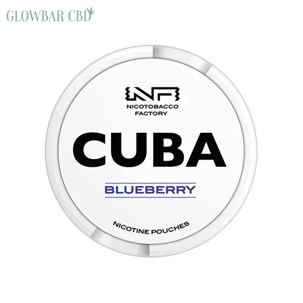16mg CUBA White Nicotine Pouches - 25 Pouches - Blueberry