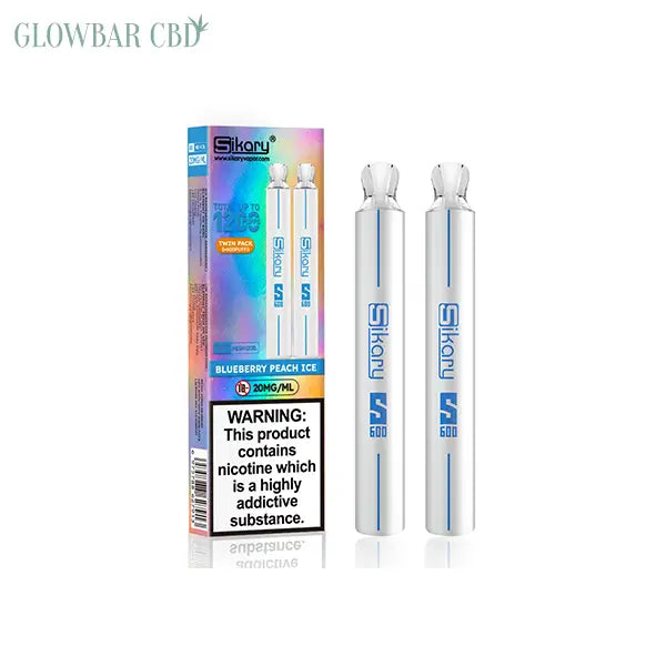 20mg Sikary S600 Twin Pack Disposable Vapes 1200 Puffs