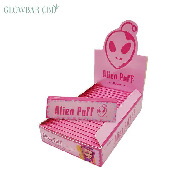 50 Alien Puff 1 1/4 Size Pink Rolling Papers - Smoking