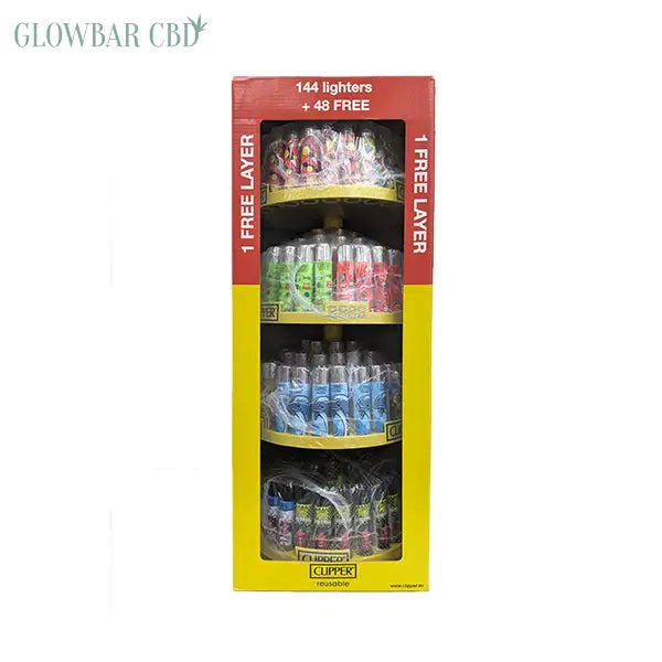 Clipper CP11RH 4 Tier Display Carousel - 144 + 48 Mixed