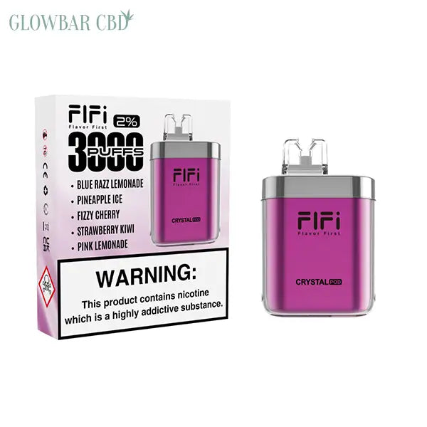 FLFI Crystal 5 in 1 Pod Kit 3000 Puffs - Purple - Vaping