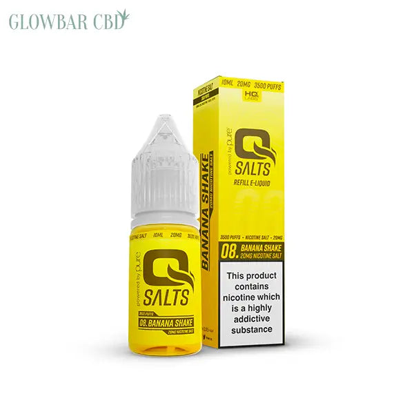 5mg Q Salts Nic Salts 10ml (50VG/50PG) - Banana Shake