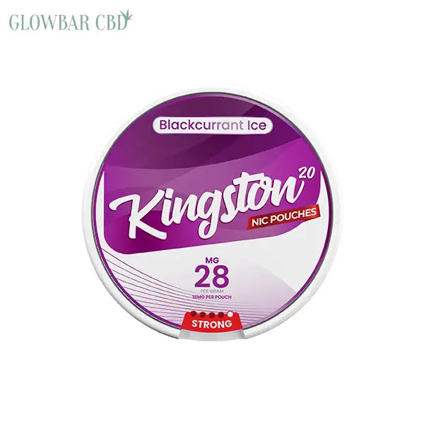 28mg Kingston Nicotine Pouches - 20 Pouches - Blackcurrant