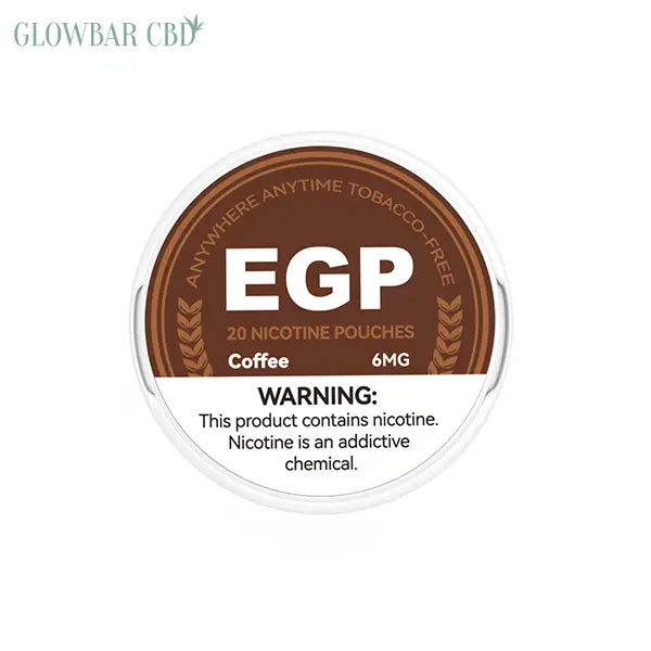 6mg EGP Nicotine Pouches - 20 Pouches - Coffee - Smoking