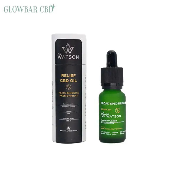 Dr Watson 1500mg Broad-Spectrum Relief CBD Oil 20ml - CBD