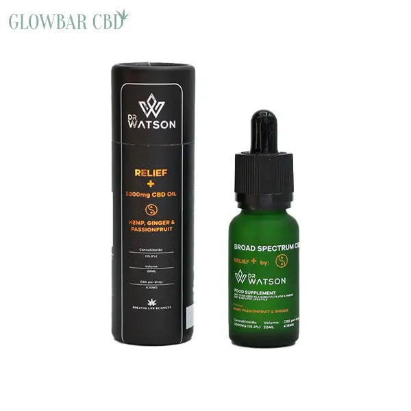 Dr Watson 3000mg Broad-Spectrum Relief CBD Oil 20ml - CBD