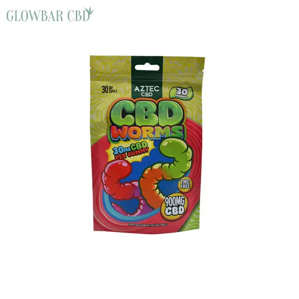 Aztec CBD 900mg Gummies - 150g - Worms - CBD Products