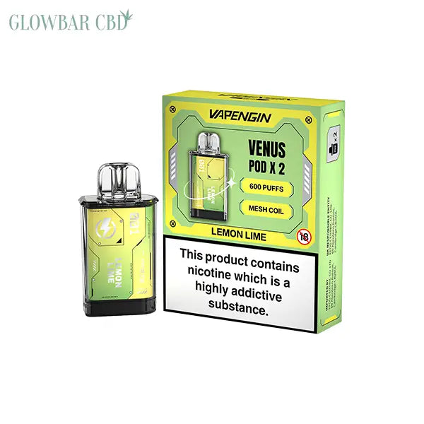 20mg Vapengin Venus Prefilled Pods 1200 Puffs - Lemon Lime