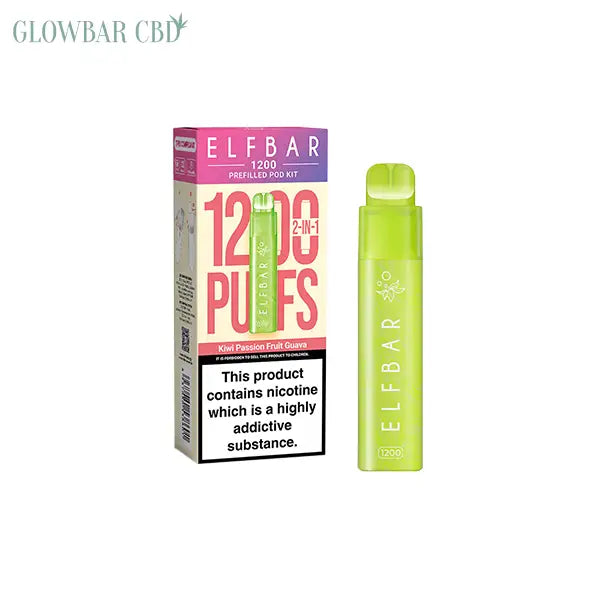 20mg ELF Bar 1200 Prefilled Pod Kit 1200 Puffs - Apple Pear