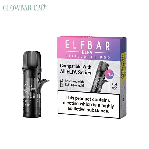 Elf Bar ELFA Empty Refillable Pods 2ml - 2 pcs - Vaping