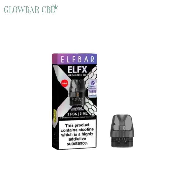 Elf Bar ELFX Empty Refillable Pods 2ml - 3 pcs - 0.6ohm