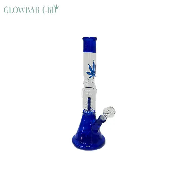 14’’ Large Percolator Glass Bong Leaf Mixed Designs