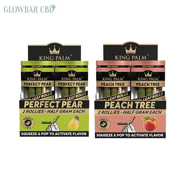 20 King Palm 0.5g Flavoured Wrap Rollies - Display Pack