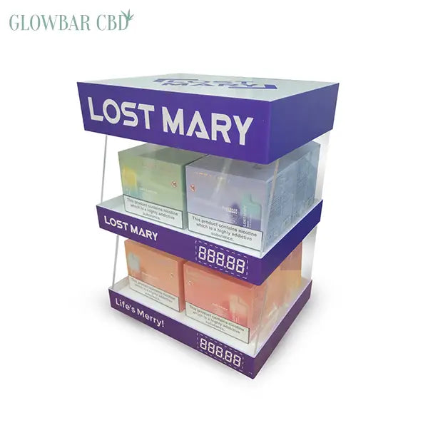 20mg Lost Mary Disposable 2 Tier Display Unit - Vaping